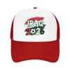 Iraq Flag Iraqi Soccer Football Mesh Baseball Cap Adult Fashion Sun Hat Hat Adjustable Summer Trucker Caps