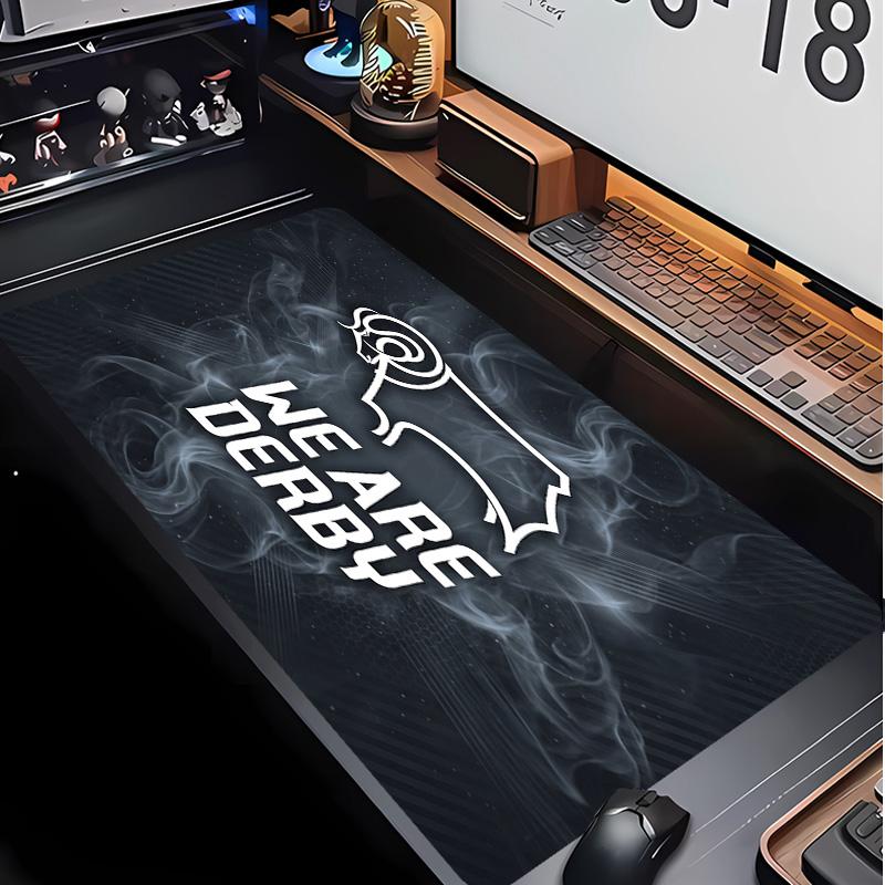 Derby County Football Pattern Mouse Pad Non?Slip Rubber Base Gaming Mousepad For Desk Office Home