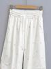 2024 Women's Hot Ins American Butterfly Embroidery Drawstring Parachute Pants