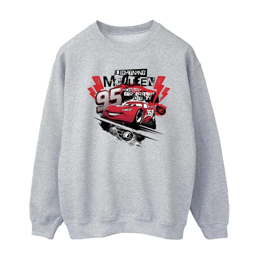 Disney Mens Cars Lightning McQueen Collage Sweatshirt