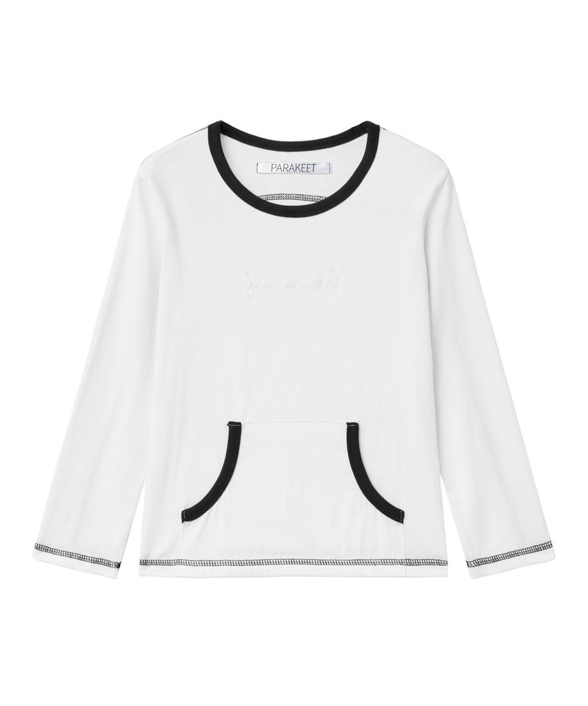PARAKEET Patch Pocket Capri Sleeve (White)