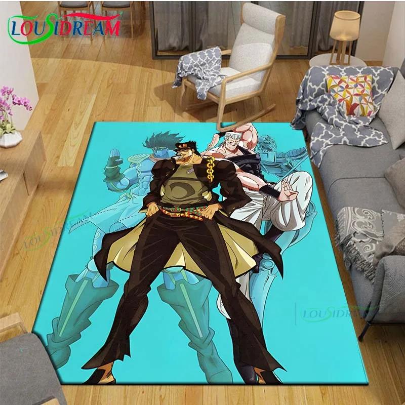 Classic Cartoon J-JoJo’s Bizarre Adventure Carpets Living Room Anti-Skid Area Rug Kids Bedroom Mats Game Mat Large Carpet Decor