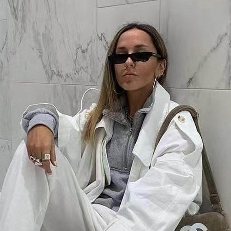UV Protection Lightweight Comfortable Durable High Quality Stylish Retro Square Shaped Female Women Sun Glasses