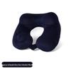 Inflatable U-shaped Travel Neck Pillow - Portable, Ergonomic, Height-Adjustable, Storable Milk Silk Design