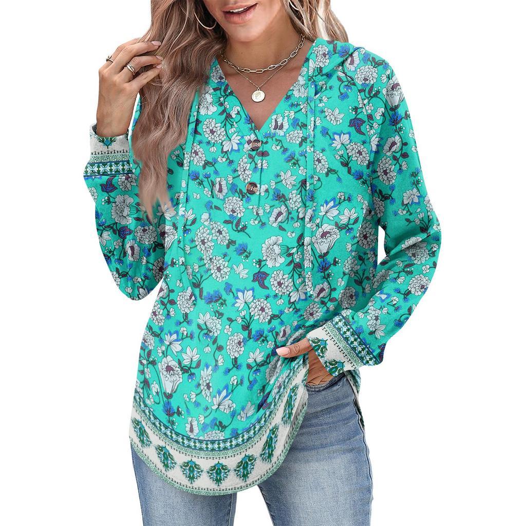 Women's Fashion Women's Lightweight Long Sleeve Pullover With Pockets Preppy Graphic Hoodie