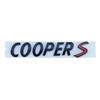 3D ABS Chrome Black  Cooper S Emblem Letters Car Rear Trunk Badge Self-adhesive Sticker Accessories