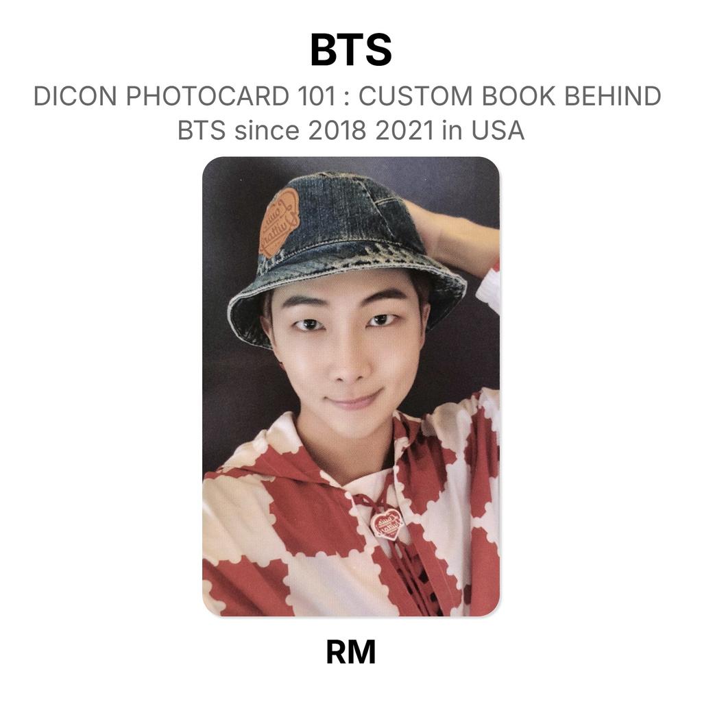 BTS DICON PHOTOCARD 101 : CUSTOM BOOK BEHIND BTS Since 2018 2021 In USA Official Photocard