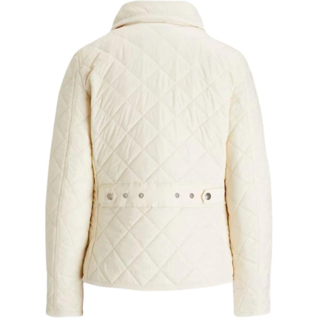 Polo Ralph Lauren FW25 Pony Logo Embroidered Diamond Long Sleeve Cotton Jacket Women Jackets WMPOOTWN2820351-250