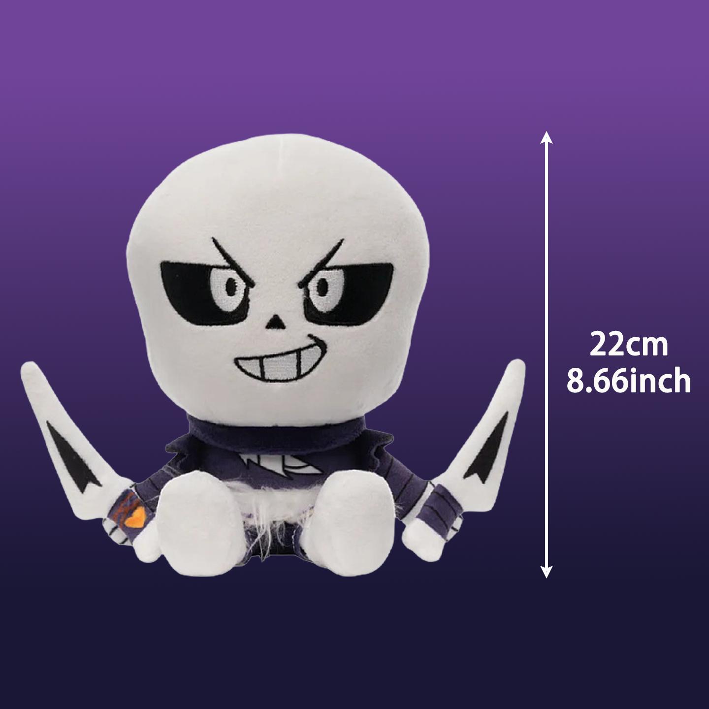 Treasuringu Kreuz Plüschtier Cooles Kreuz mit Messer Stoffpuppe Cartoon Undertale Plüschtier Anime Weiches Kissen Spiel Fans Geschenke