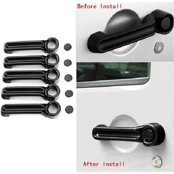 For JK Door Handle erts Cover Kit Tailgate Handle Cover for Jeep Wrangler JK