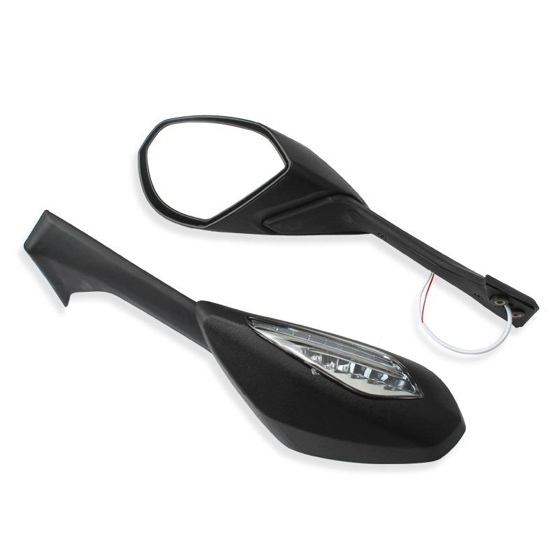 For Ducati Panigale V4 V4 S V4S 2018-2023 V2 2020-2023 Motorcycle Rearview Mirrors Rear View Foldable LED Turn Signals Light