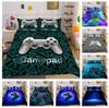 Bedding Set Full Size King Bed Double Bed Adult Children's Game Mouse Print Bedroom Quilt Cover and Pillow Cover Bedding Decoration