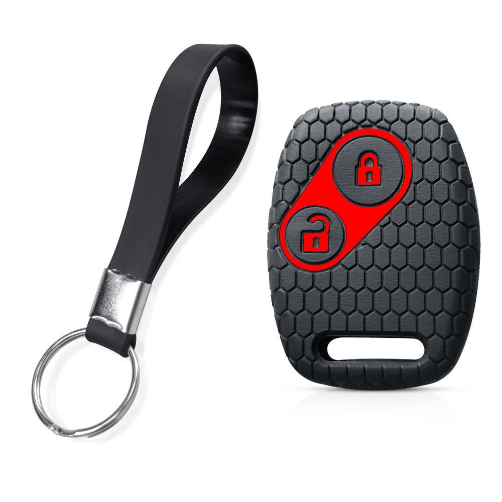 For Honda CRV SRV FRV Fit Civic Accord Jazz For Acura CSX Silicone Key Case Fob Accessories Holder Key Cover Shell