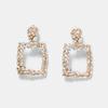 2022 Fashion Jewelry Personalized Exaggerated Hoop Earring Oversized Custom Statement Design Oval Memory Geometric Drop Earring