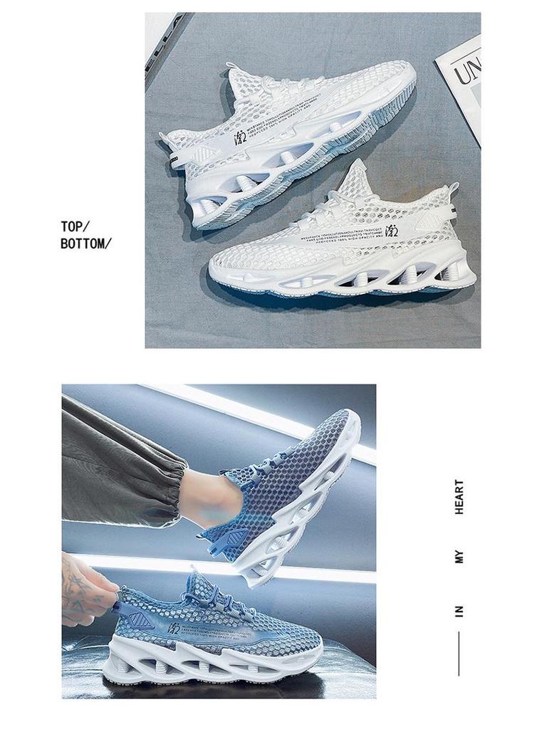 Herren Atmungsaktive Mesh Sommer Laufschuhe mit Höhenerhöhung