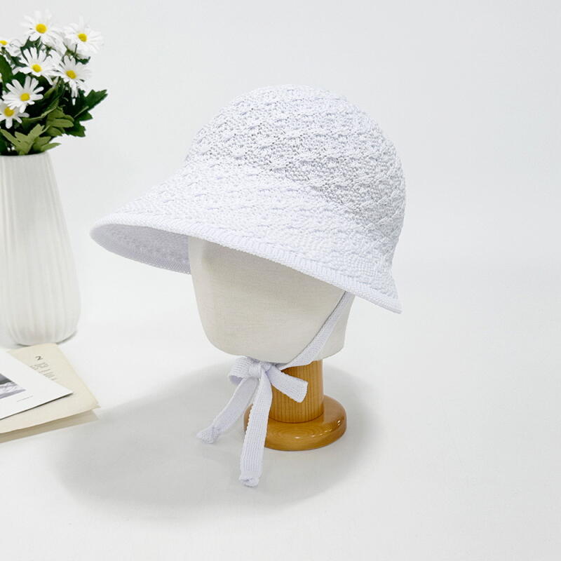 

Женская шляпа-ведро с лентой-бантом для любования цветами C7997_White