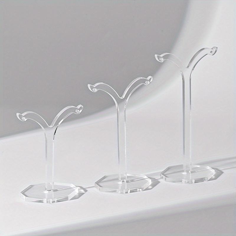 1pc Acrylic Clear Earrings Display Holder Acrylic Jewelry Display Stand Holder Y Shape Stud Earrings Drop Earrings Showcase