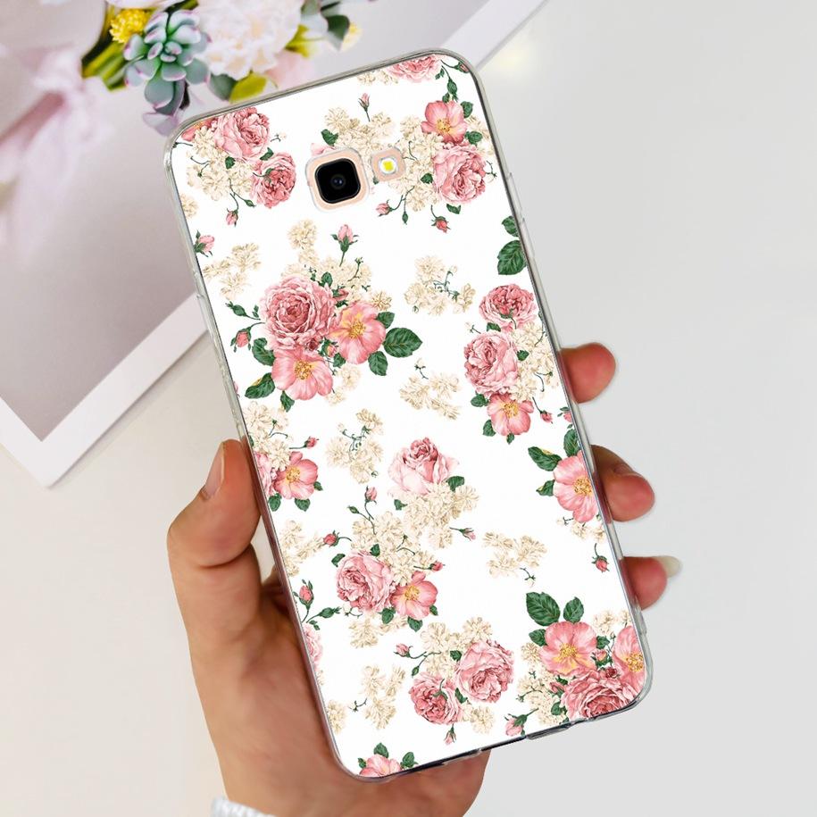 For Samsung Galaxy J4 Plus 2018 Phone Case Fashion Flower Soft Silicone Cover For Samsung J4 J 4 Plus 2018 J4+ J415F J4Plus Capa