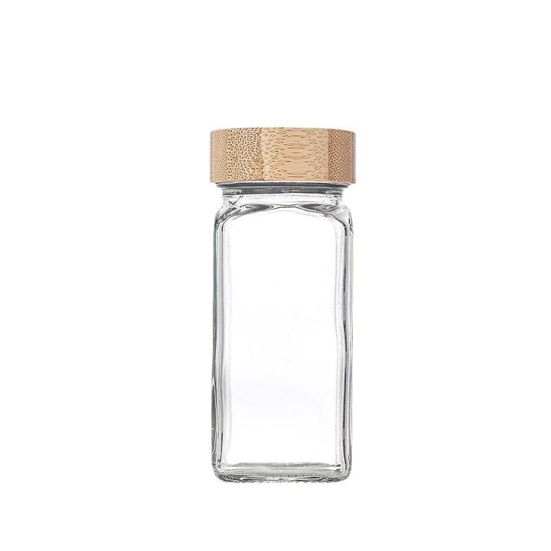 Square Glass Seasoning Jar Set with Sealed Lids – Ideal for Outdoor BBQ