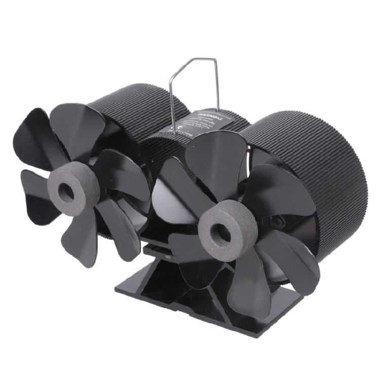 SF167T 12 Blade Fireplace Fan Dual Motors for Wood Log Fire Heat Powered Fans
