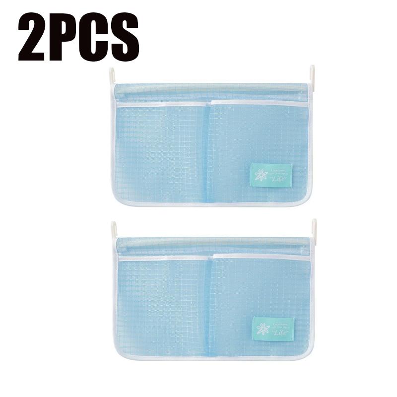 2PCS Refrigerator Storage Mesh Bag Hanging Net Pouch Fridge Categorized Storage Bags Washable Kitchen Sauce Packet Organizer