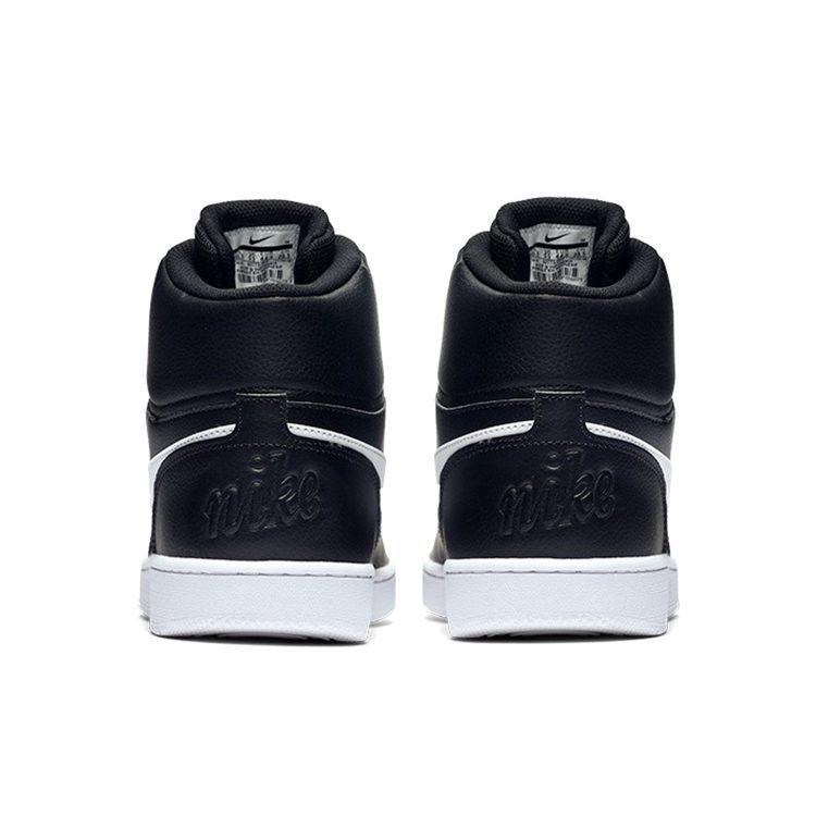 Nike EBERNON Scarpe da Skateboard Mid top da Uomo Nero Bianco AQ1773-002