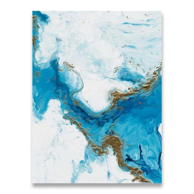 

Океан Синий Абстрактная Настенная Картина Холст Картины Плакат Принт Декор Настенные Художественные Фотографии Украшение Гостиной Безрамное 21*30cm