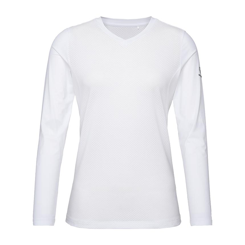 BLACKYAK Women'S Dual Mesh V-Neck Base Layer #2_Wh