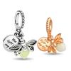 Charm Bead Charms Copper Authentic Sparkling Luminous Firefly Pendant Compatible With Womens Bracelets Necklaces Diy Bead Making Jewellery Gift