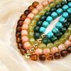 Fashion Colorful Acrylic Big Beads Heart Pendant Necklace for Women, Creative Clavicle Chain Necklace, Statement Trendy Jewelry