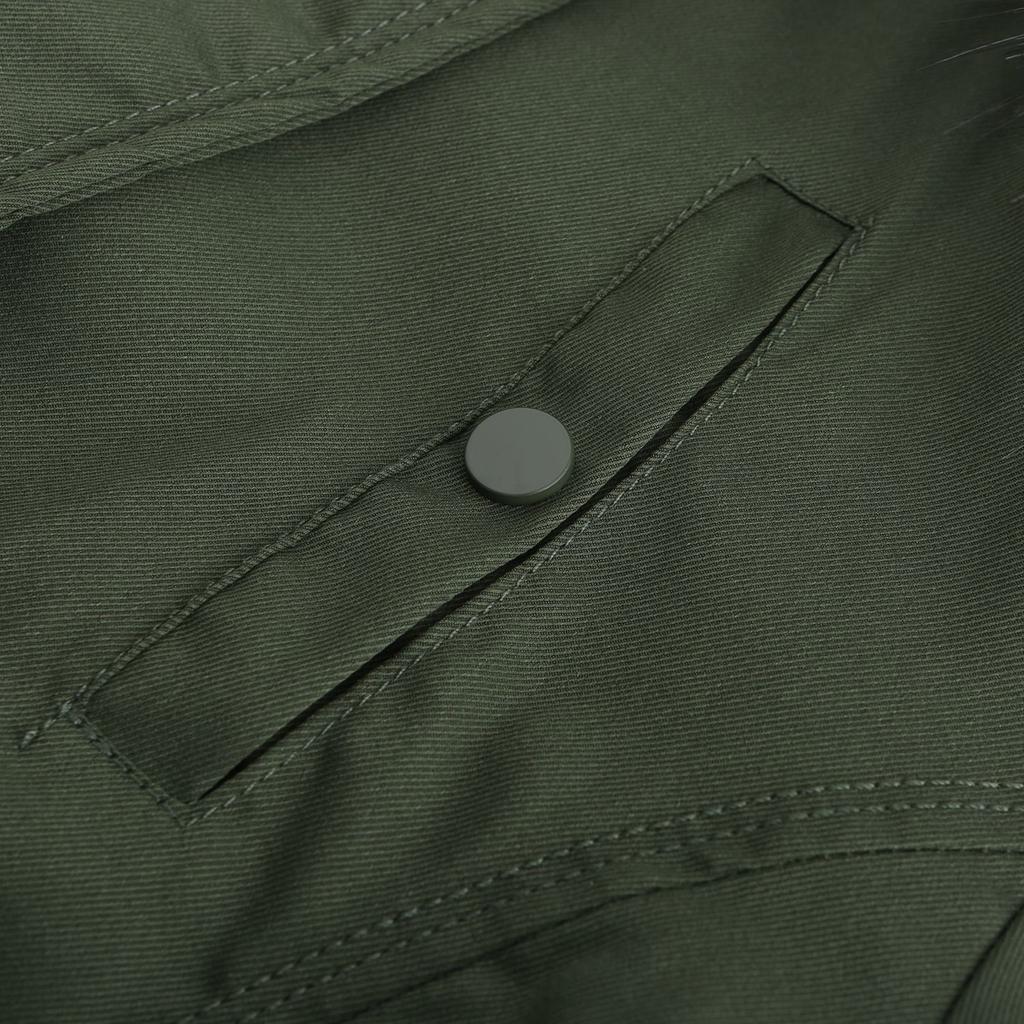 Jacket for Women Soft  Cotton Jacket Reversible Wear Removable Fur Collar Removable Hat Jacket Cotton Pie Overcoat Female Outfits Accessories