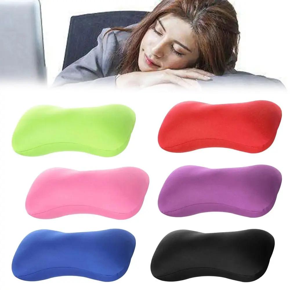 Nuovo Mini Cuscino a Cilindro con Microperle Particelle di Schiuma Comodo Cuscino Lombare Cuscino per Seduta Uso da Viaggio