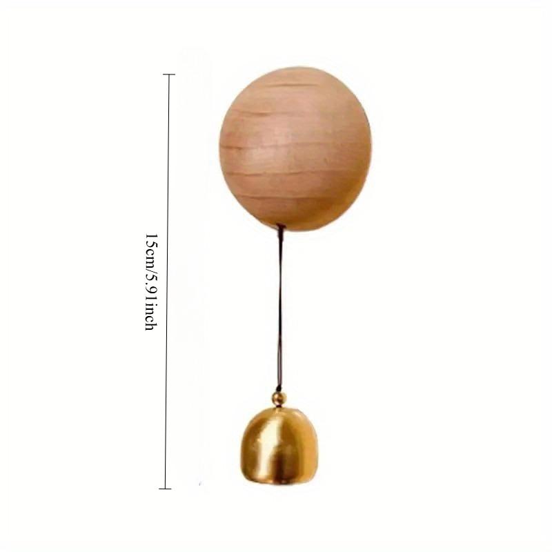 1 Stück attraktive Türklingel aus Holz und Messing Magnetische Montage für Hausgärten und gewerbliche Eingänge