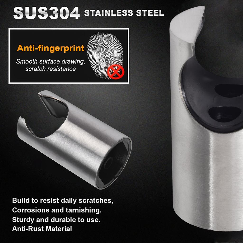 Wall Holder Sprayer Replacement Silver Stainless Steel Toilet