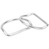 2Pcs Diving D Rings Bent for 5.08cm2.0in Webbing Weight Belt Stainless Steel Outdoor Activities