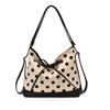 2026 New Style Women's Polka Dot Canvas Tote Bag - High-End Summer Commuting Accessory