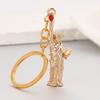 Keychain Pendant Statue of Liberty Design Lightweight Zinc Alloy Keychain with Lobster Clasp New York Landmark Accessory