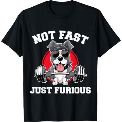 Not Fast Just Furious Funny Slow Step Determined Graphic T-Shirt