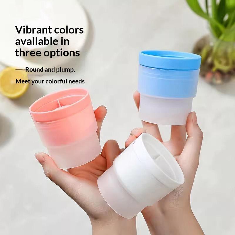 Mini Stampo per Cubetti di Ghiaccio in Silicone Secchiello per Ghiaccio Rotondo Scatola per Conservazione Ghiaccio Domestico Fai da Te Congelatore per Frigorifero Produttore di Ghiaccio Strumenti Creativi per Bar