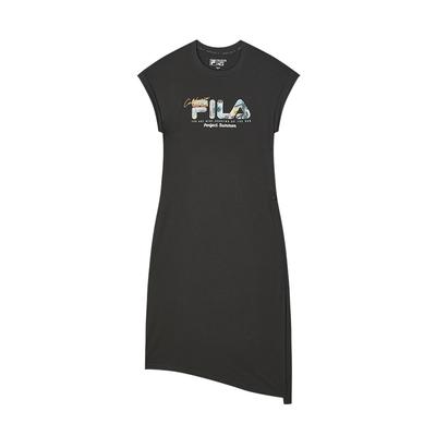 Heritage Series Fashion Sports Casual Loose Knit Moisture-Wicking Breathable Round Neck Short Sleeve Dress Women Dresses F11W428307FGY