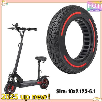 Snygg-Elektrisk Scooter Däck Färg Solitt Däck För KUGOO M4/M4 Pro Elektrisk Scooter Hjul Ersättning Röd