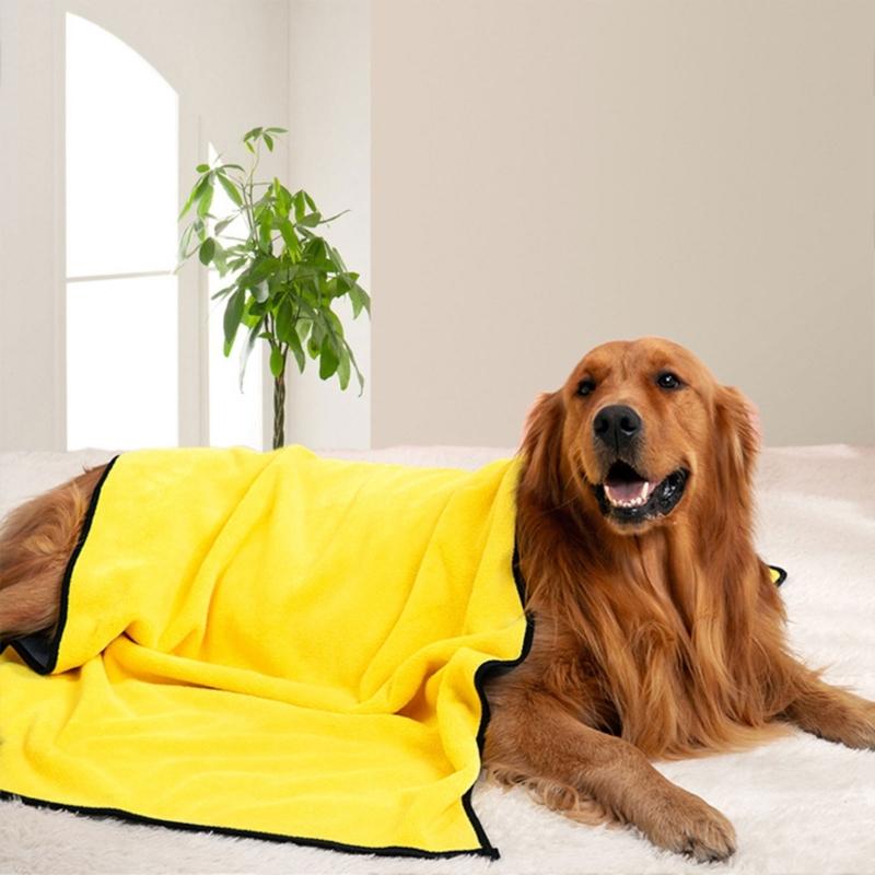 Dog Towels Pet Bath Drying Towels Absorbent Microfiber Soft Beach Towels