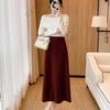 Stylish Women's High-Waisted A-Line Midi Skirt - Minimalist Autumn/Winter 2025 Collection