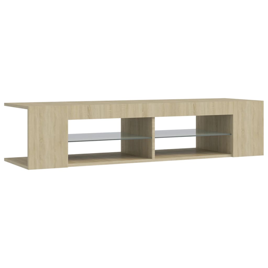 Kreatives TV-Sideboard Für Das Wohnzimmer, TV-Schrank Mit LED-Beleuchtung, Größe 135x39x30 Cm