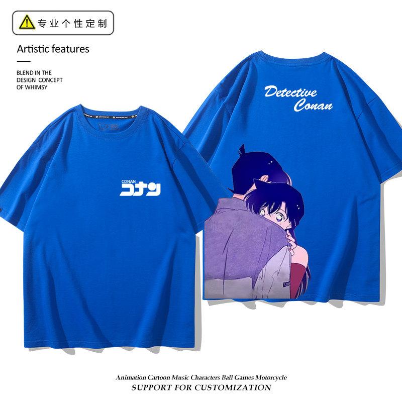 Detective Conan Anime Manica Corta Xiaolan Mouri Ran Stampata Nuova Moda Unisex e da Donna Indumenti Nuovi Casual Manica Corta