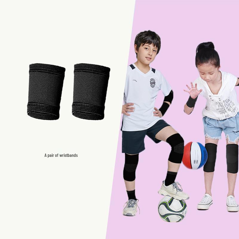 Set di Attrezzatura di Sicurezza Sportiva per Bambini: Ginocchiere, Gomitiere, Polsini per Calcio, Corsa, Pallacanestro - Protezione Anti-Caduta.