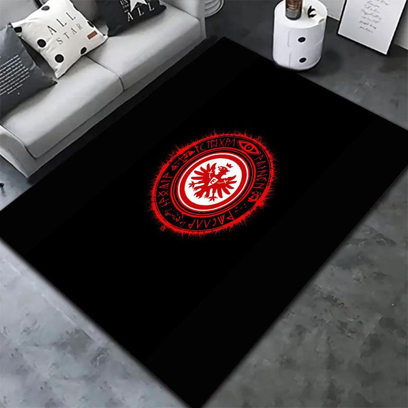 Eintracht Frankfurt Teppich für Wohnzimmer Schlafzimmer Zuhause Sofadekoration, Kinderspiel rutschfeste Bodenmatte