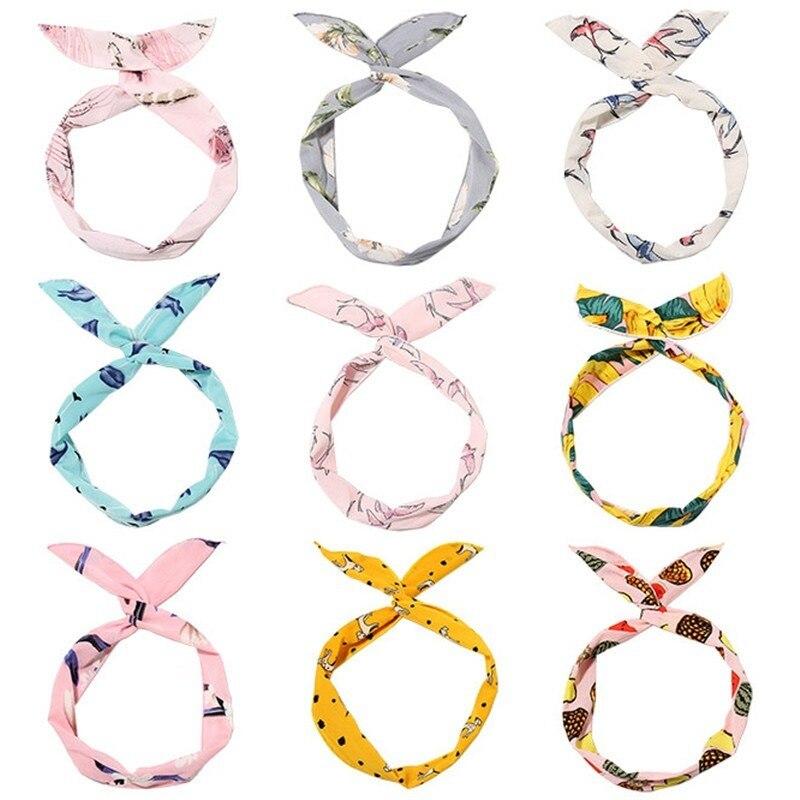 Damen Cross Einfarbig Haarbänder Mädchen Print Blume Stirnbänder Mode Turban Make-up Haarschmuck