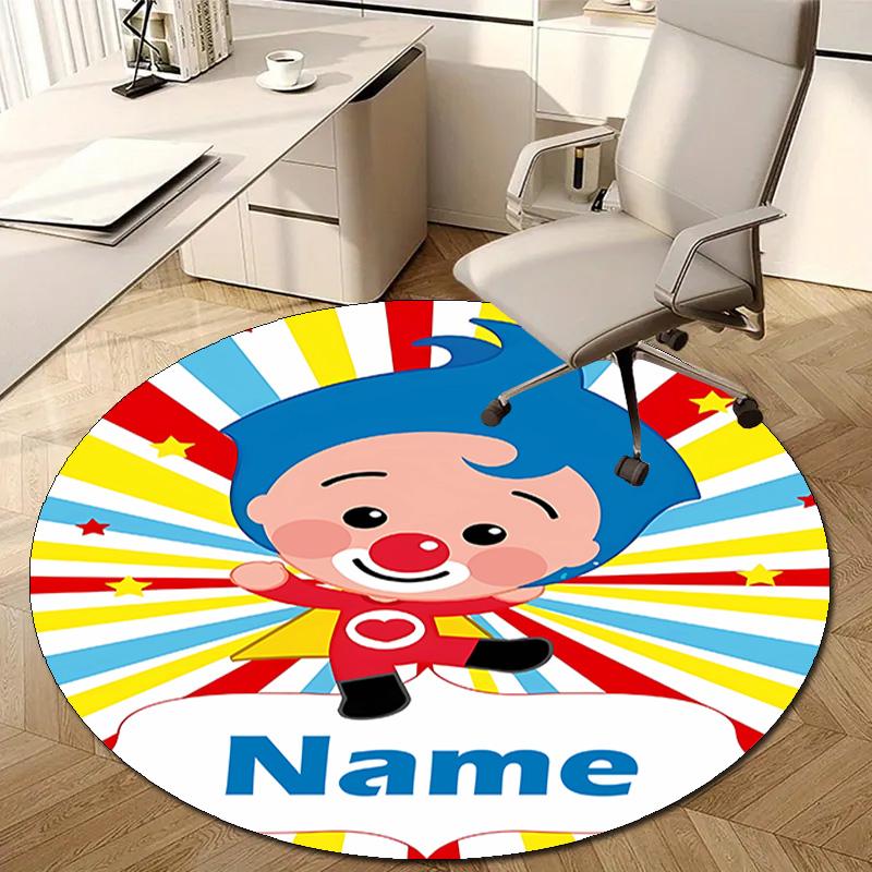 Personalized F-Flim Flim Round Chair Office Rug - Perfect for Mat, Office Chair & More - Ideal Gift for Birthdays and Holidays