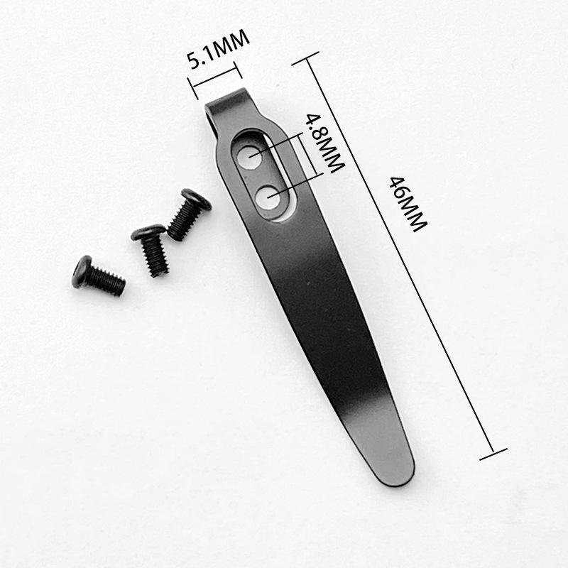 Stainless Steel Back Clip for DIY Folding Pocket Knife Tool DIY Accessories Back Clip Custom Folding Knife Back Clip Holder